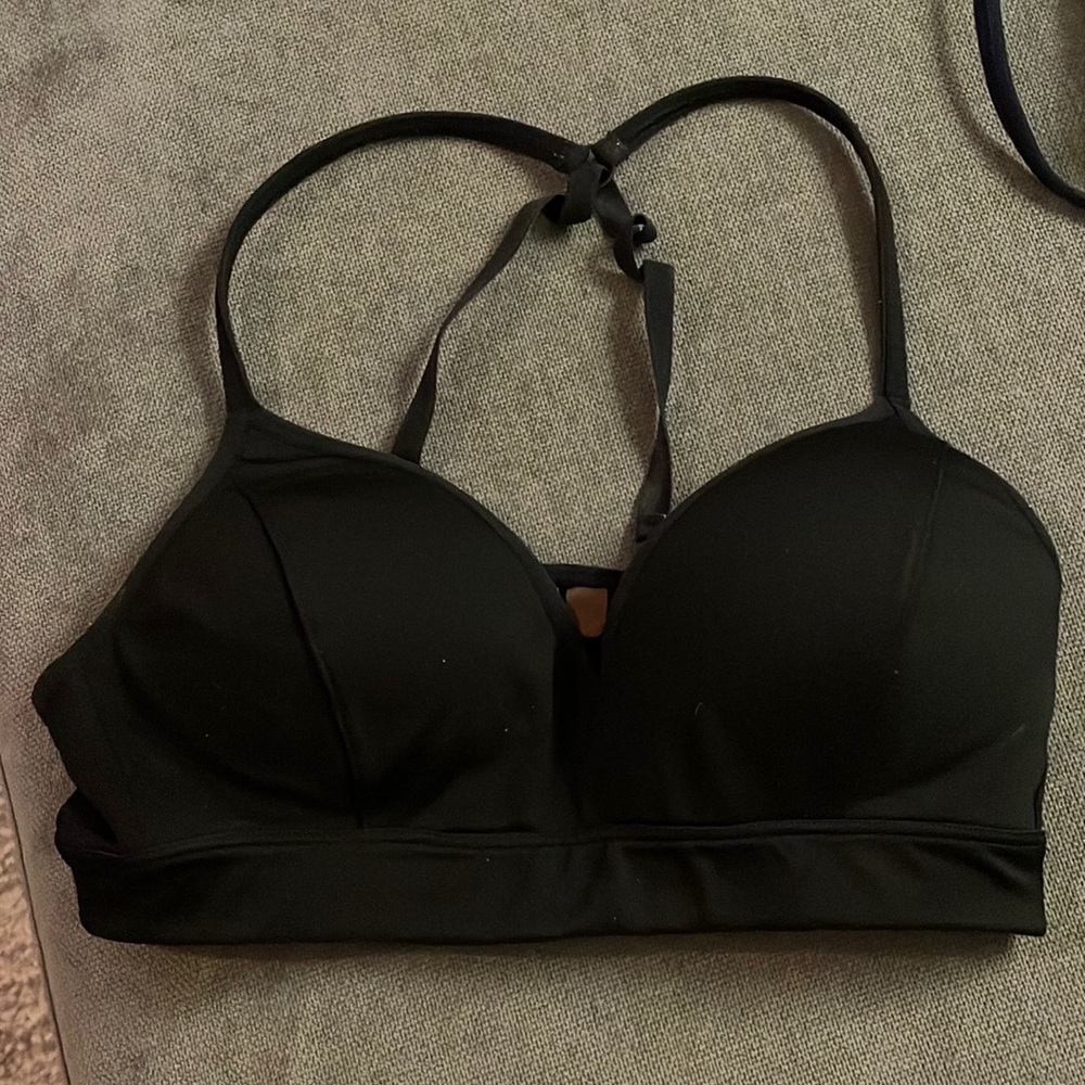 Athleta black padded bra size small